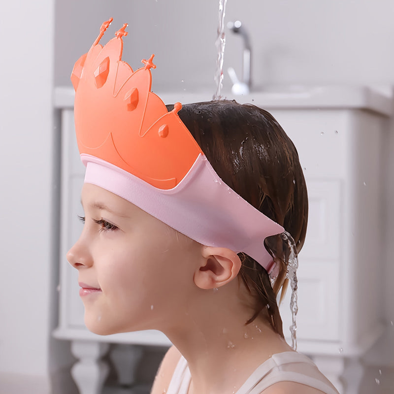 Shower Cap for Children with Ear Protection - Waterproof and Adjustable Bath Cap for Safe Bathing