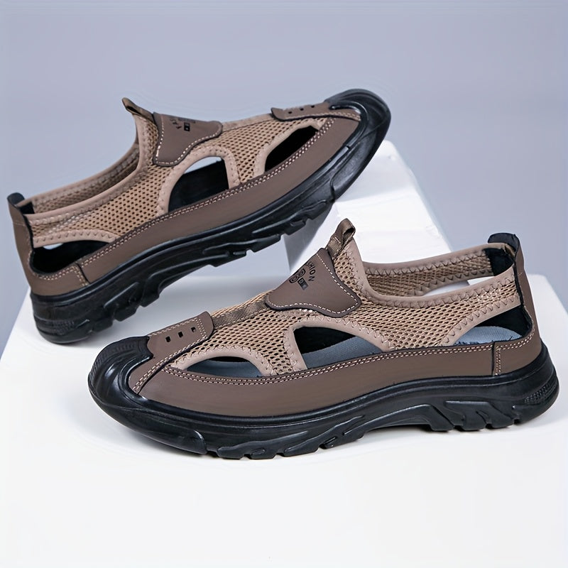 Breathable Mesh Slip-On Shoes for Men – Perfect for Summer, Beach, and Outdoor Sports