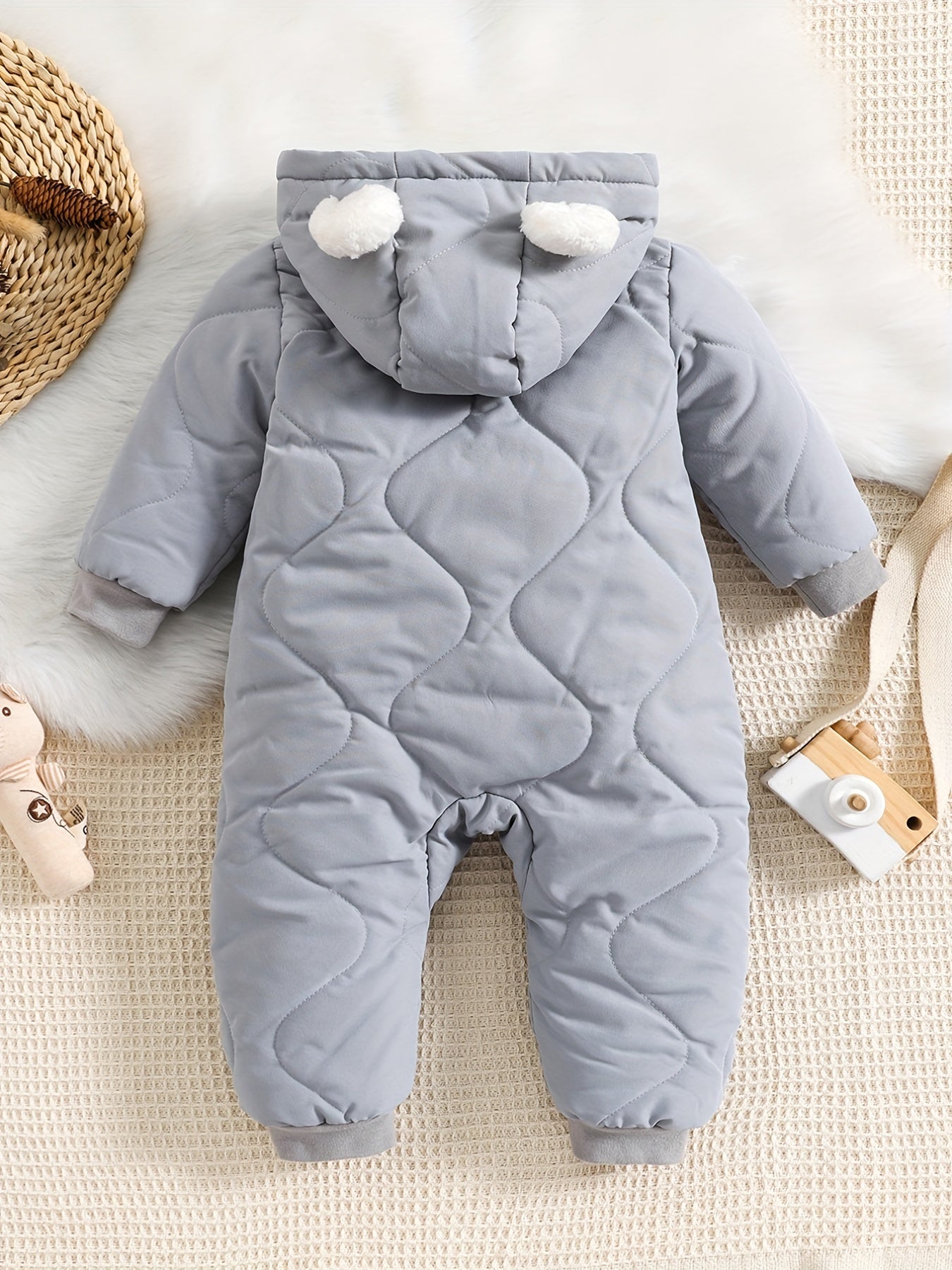 Luca Hooded Romper for Babies - Warm and Cute for Outdoor Adventures