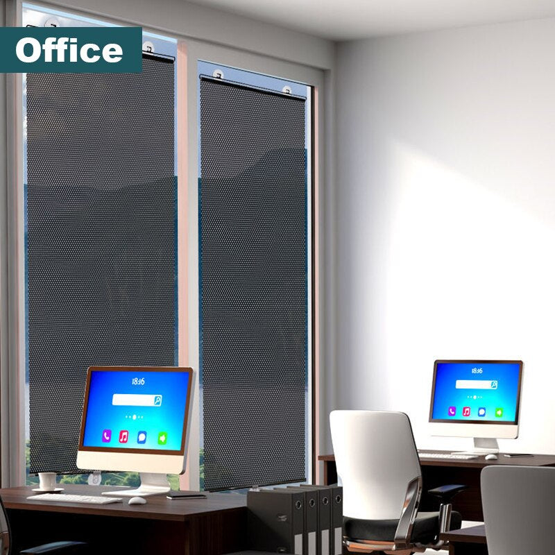 Sun-Blocking Roller Blind - Easy Installation and Protection
