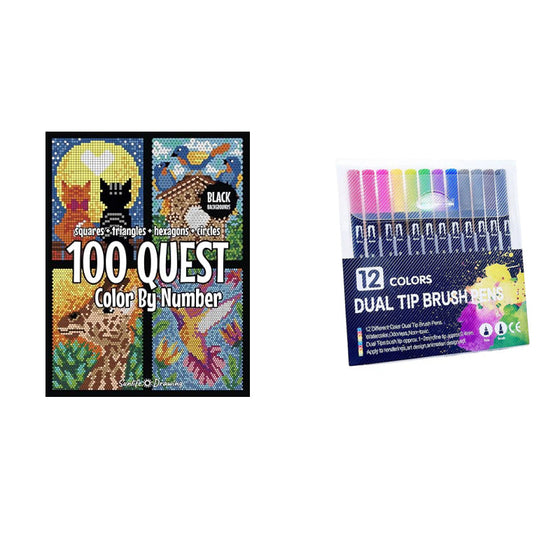 Colorful Creative Paint by Numbers Book - For relaxation and fun