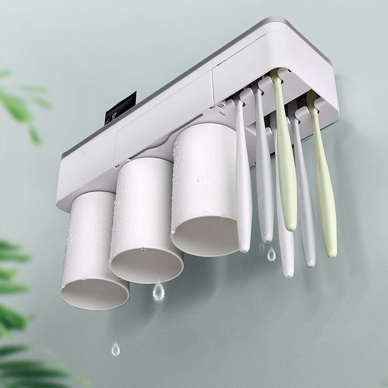 ToothCare - Handy Toothbrush Holder with Toothpaste Dispenser