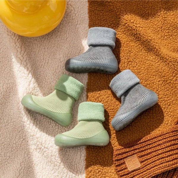 Comfortable Toddler Sock Shoes with Non-Slip Sole – Safe and Warm