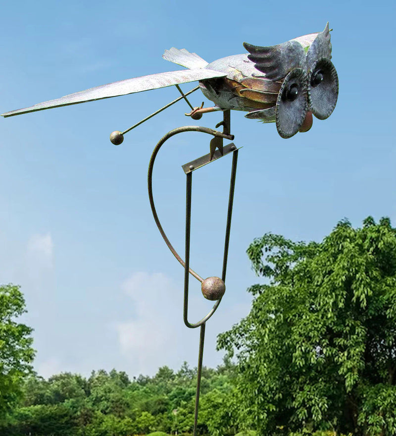 Metal Bird Wind Generator - Decorative Garden Ornaments