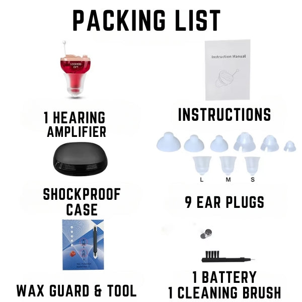 Rechargeable Hearing Amplifier – Invisible & Powerful Sound