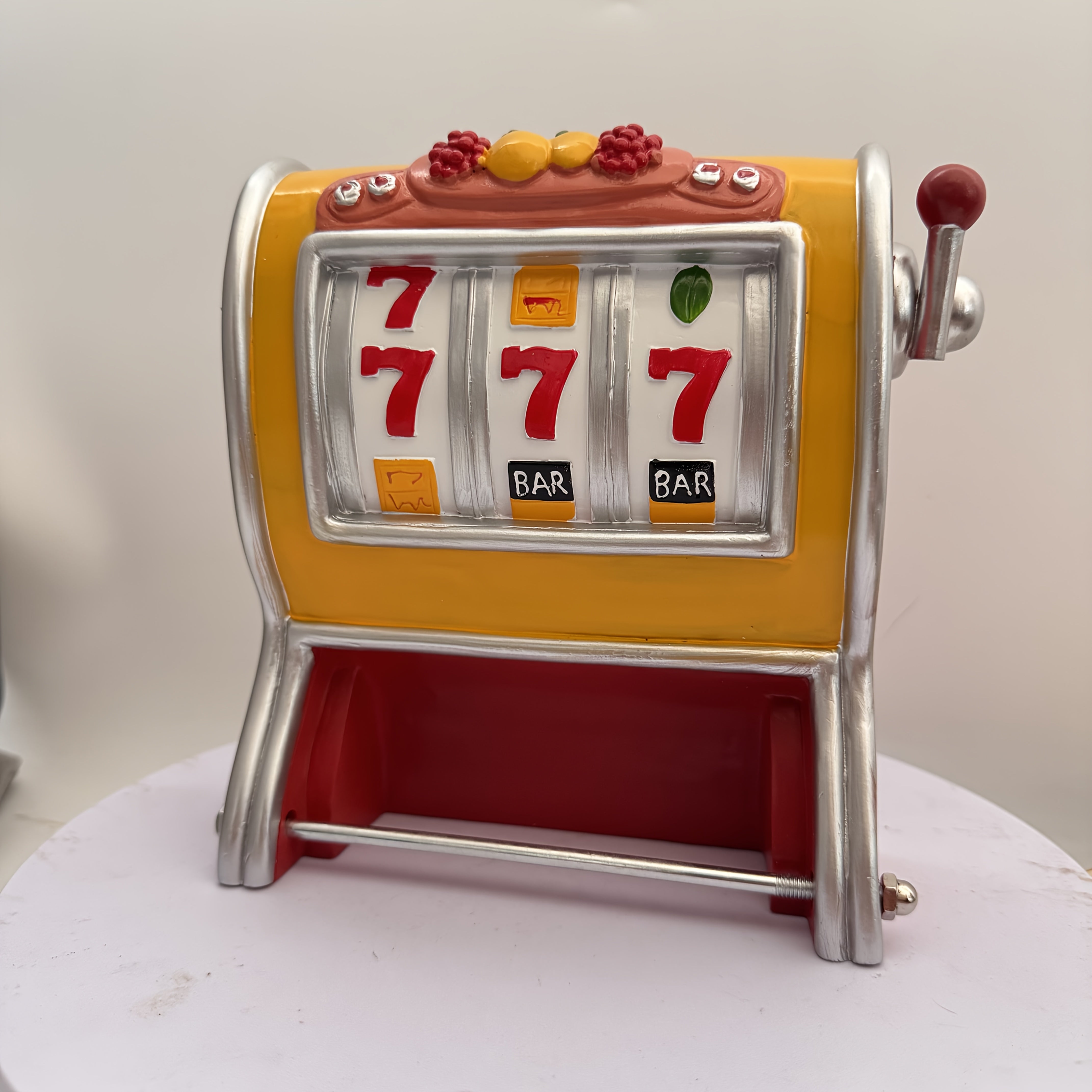 Jackpot Toilet Paper Holder – Slot Machine Design & Wall Mounted