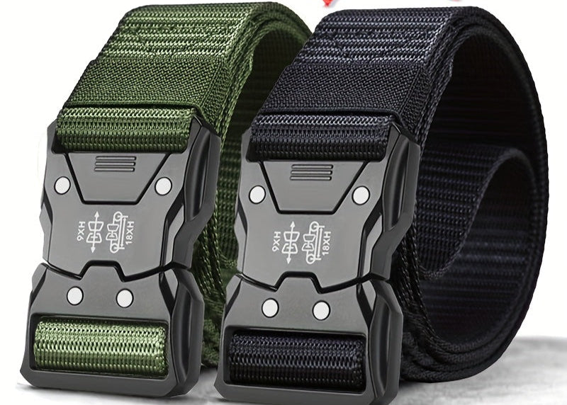 Unisex Tactical Nylon Belt – Sturdy, Breathable, and Versatile