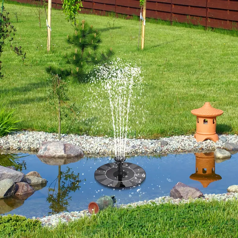 Floating Solar Water Fountain – Eco-Friendly Garden and Pond Feature