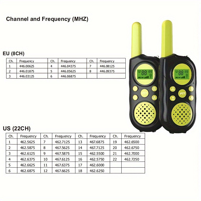Kids Walkie Talkies - Long Range and Flashlight for Adventures