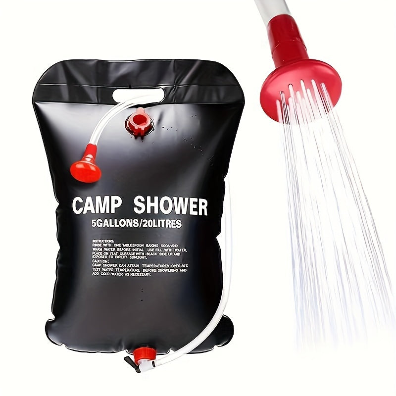 Portable Camping Shower – 20L Capacity with Removable Hose and Shower Head for Outdoor Adventures
