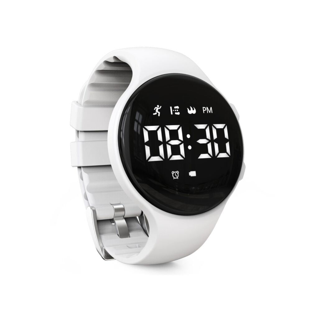 LED Digital Pedometer Watch with Vibrating Alarm – Fitness Tracker for Kids