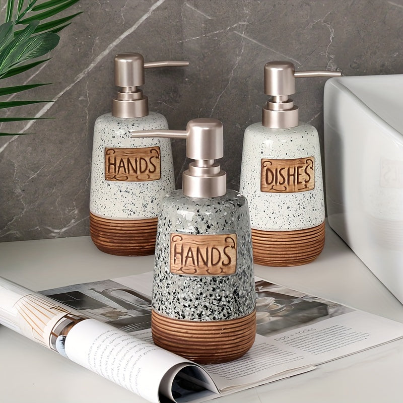 Vintage Ceramic Soap Dispenser – 420ml for Kitchen or Bathroom