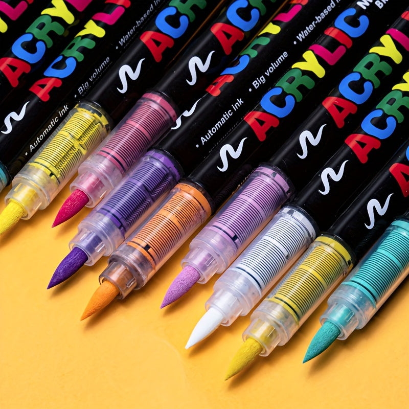 72 Colors Acrylic Paint Markers – Perfect for Creative Painting on Various Surfaces