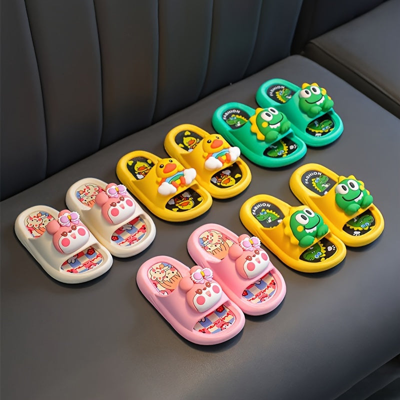 Youngster’s Cute Cartoon Slippers – Perfect for Kids, Suitable for Indoor and Bathroom Use
