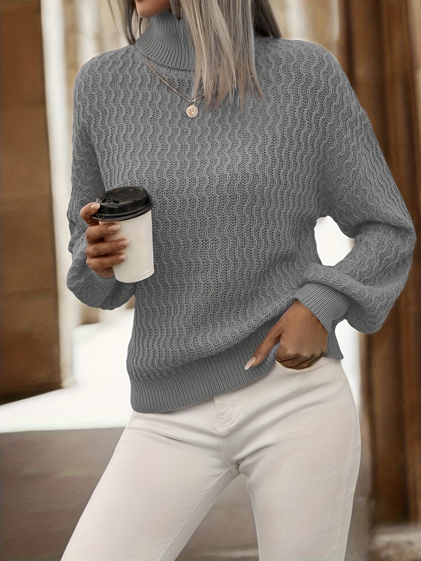 Emma's Stylish Sweater - Warmth and Elegance for Cold Days