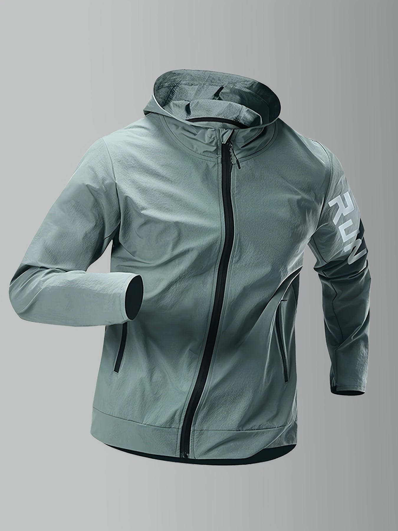 Sporty Hooded Jacket for Men – Breathable and Comfortable for Walking and Running