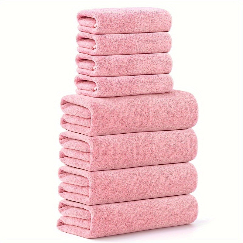Soft Coral Velvet Towel Set – Absorbent and Quick-Drying