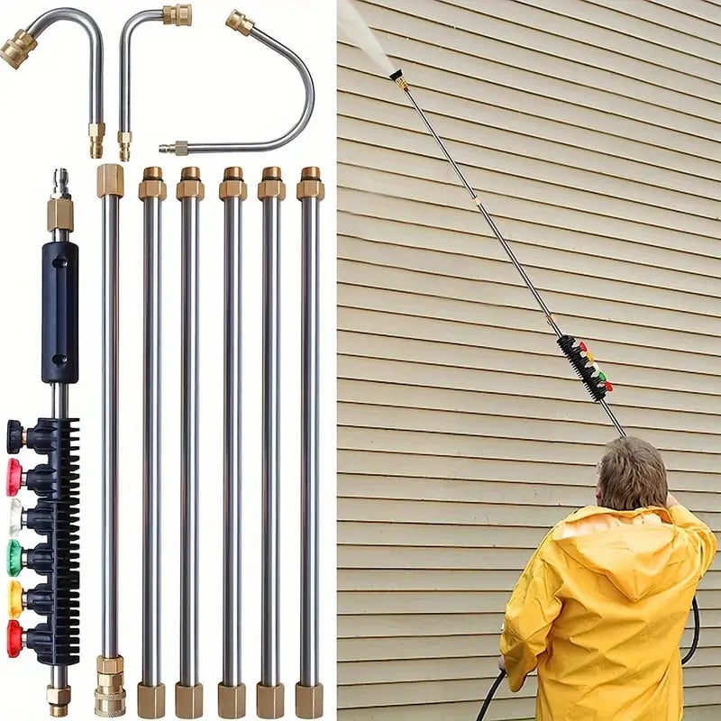 Telescopic High Pressure Washer Wand - Easy and Powerful Cleaning