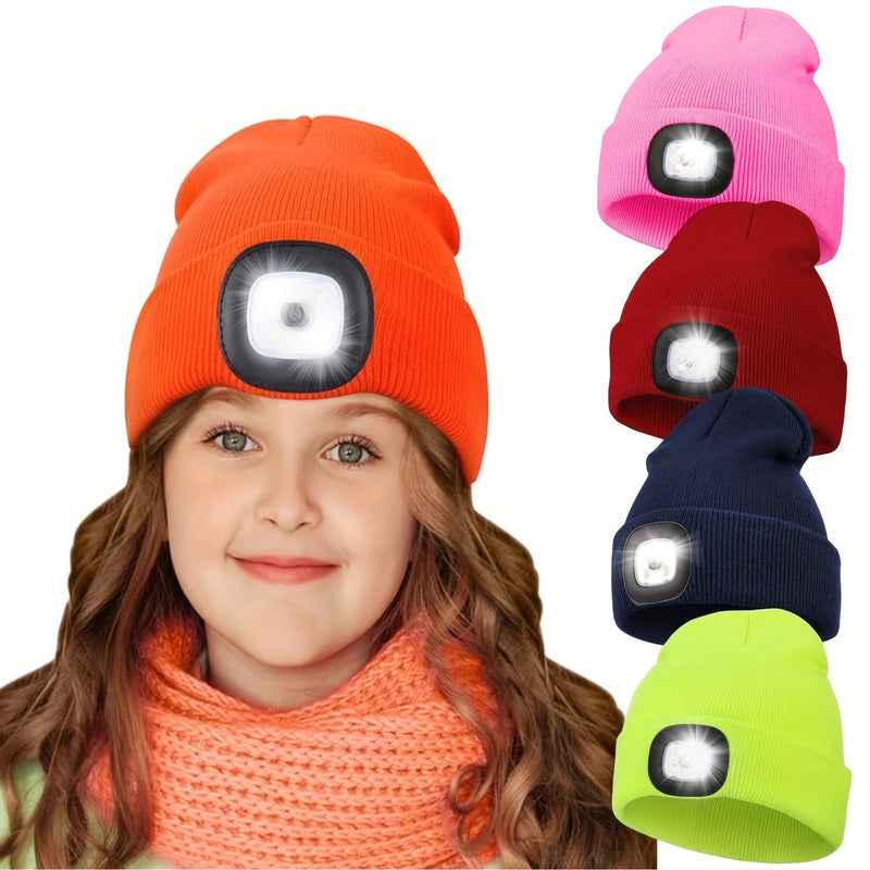 LED Beanie for Kids - Hands-Free and Illuminated