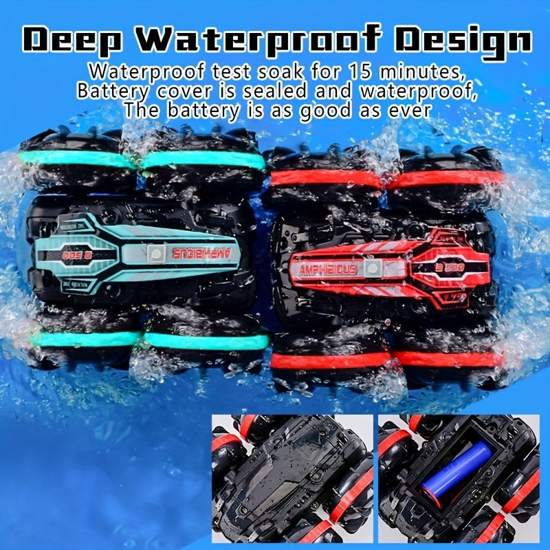 Amphibious Stunt RC Car - Fast, Durable, and Waterproof for Adventures