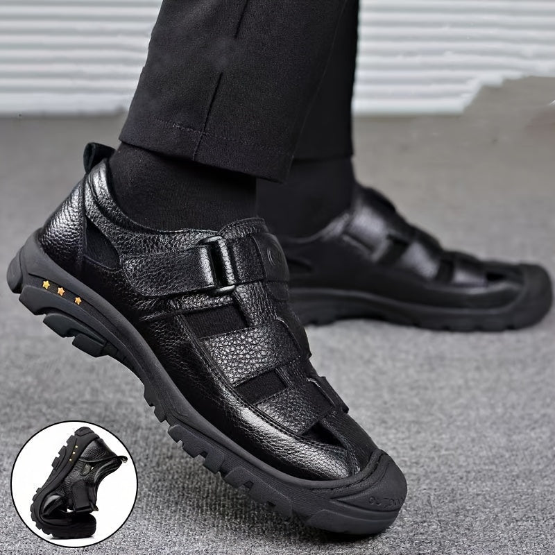 Sustainable Men's Outdoor Sandals – Breathable Adjustable Sandals with Non-Slip Sole