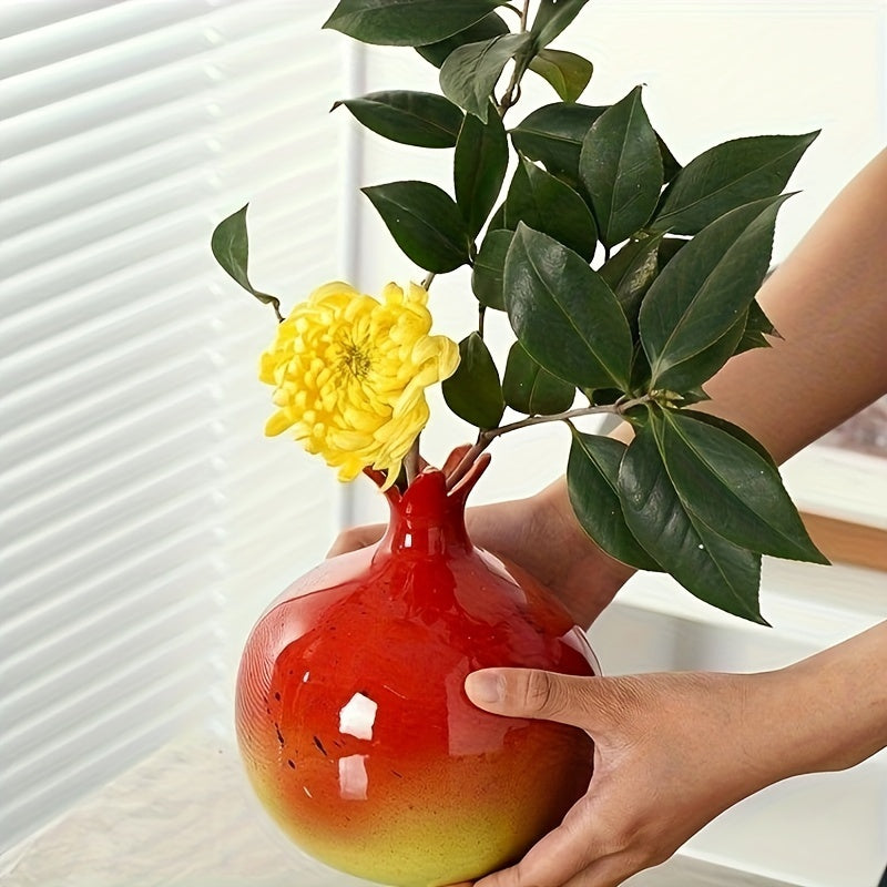 Pomegranate Vase - Handmade Elegant Decoration