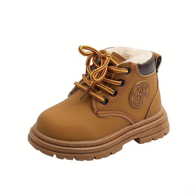 Trendy Fleece Boots for Boys - Warm and Waterproof