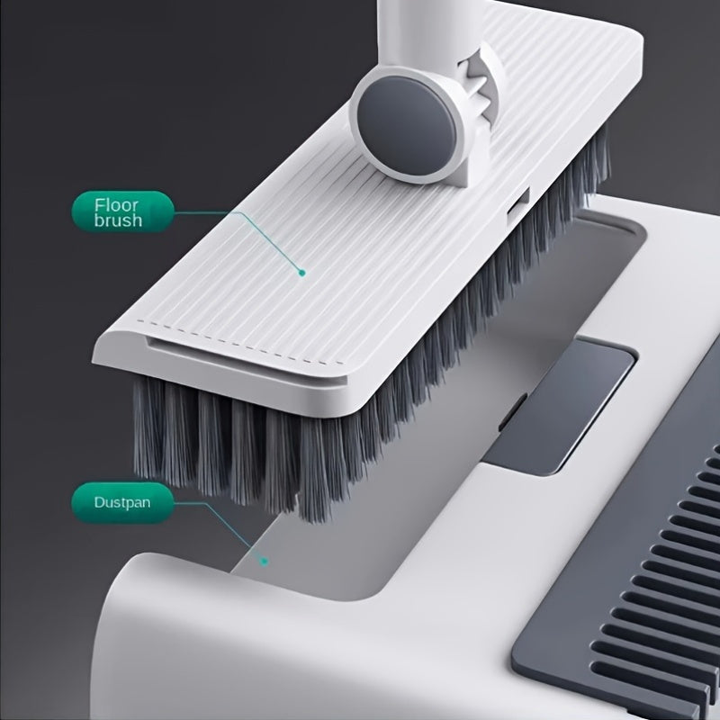 Foldable 3-in-1 Broom and Dustpan Set – Convenient Solution for Quick and Efficient Cleaning