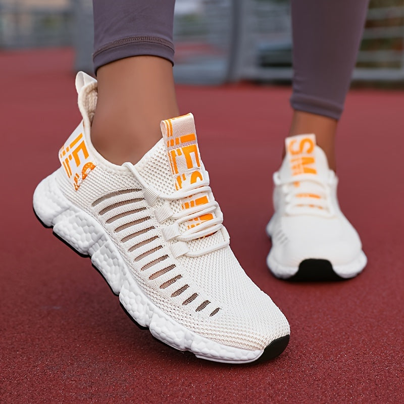 Breathable Knit Platform Sneakers for Women – Comfortable and Trendy