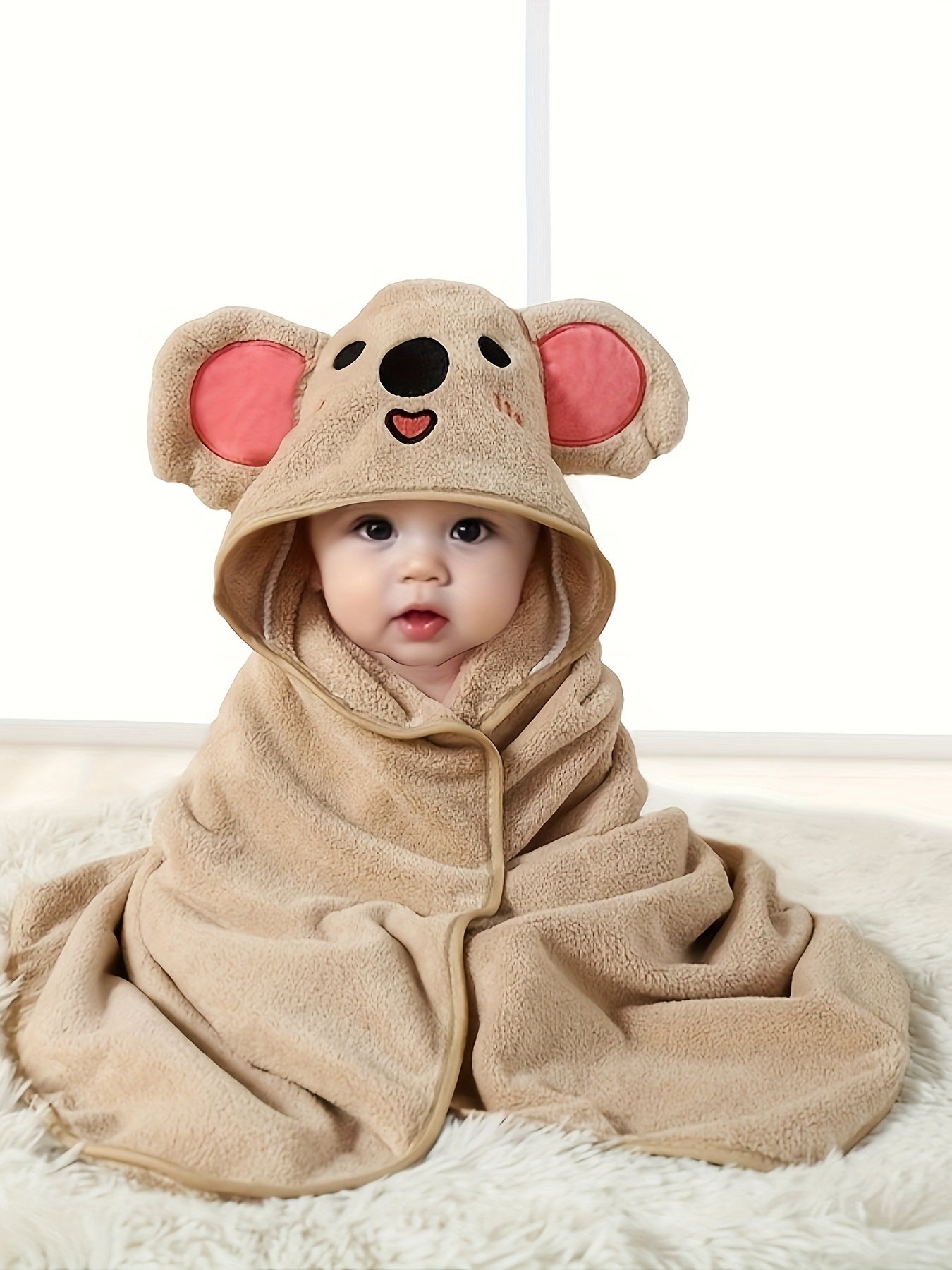 SnuggleSoft Baby Hooded Towel – Quick-Dry & Ultra Soft