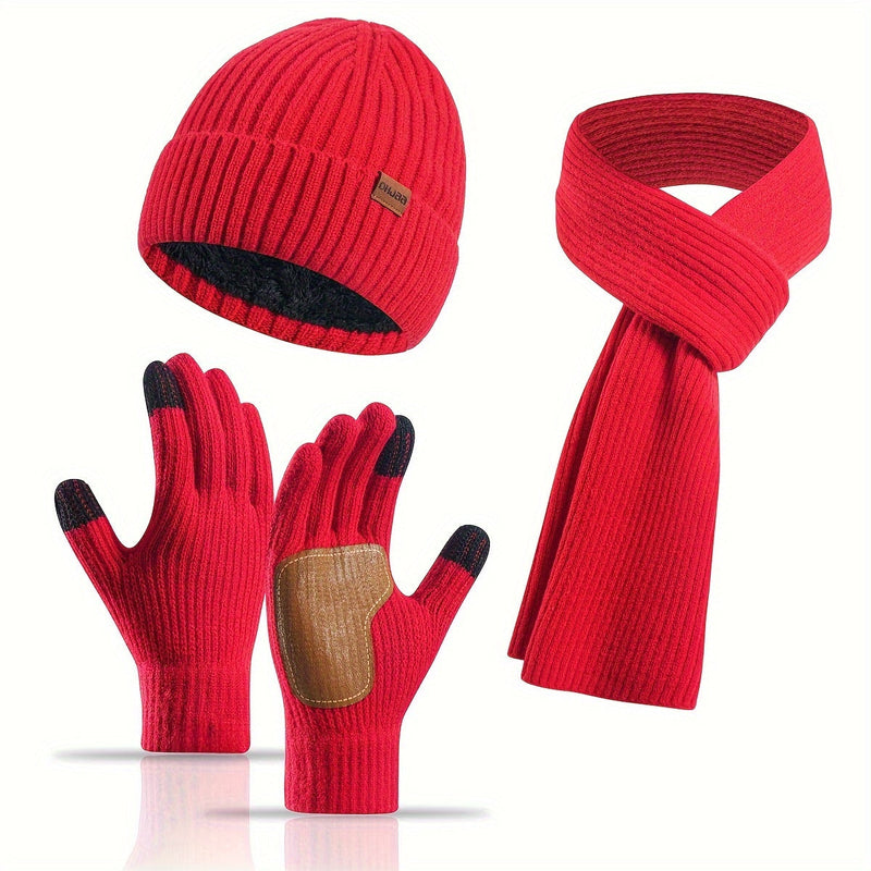 Joyful Winter Set - Hat, Scarf, and Gloves for Couples
