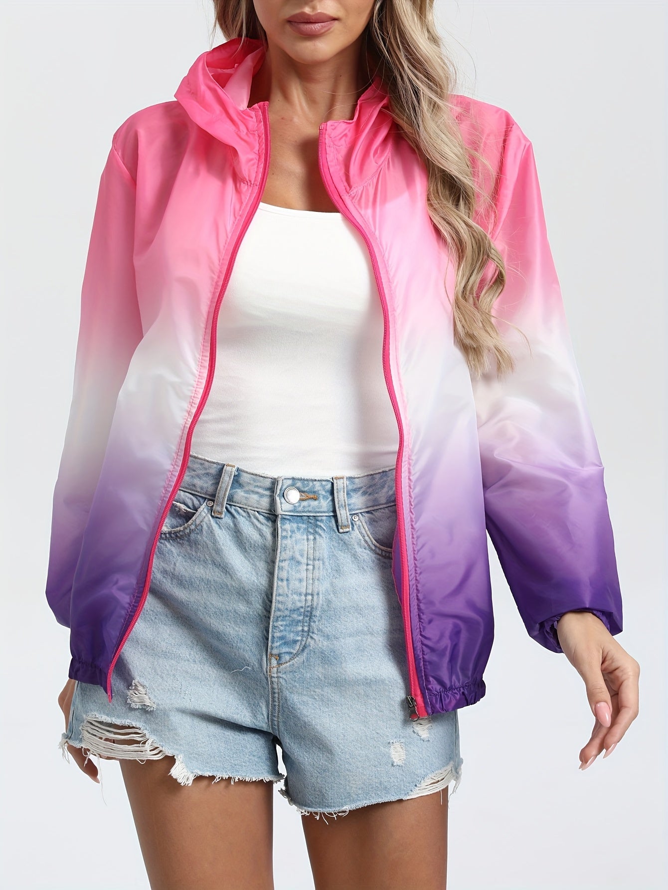 Lightweight Hooded Summer Jacket for Women – Breathable and Protective for Outdoor Activities