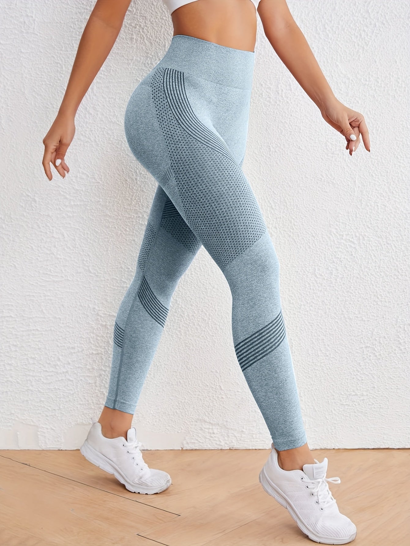 Seamless High-Waist Yoga Leggings – Breathable, Stretchy, and Butt Lifting for Every Workout