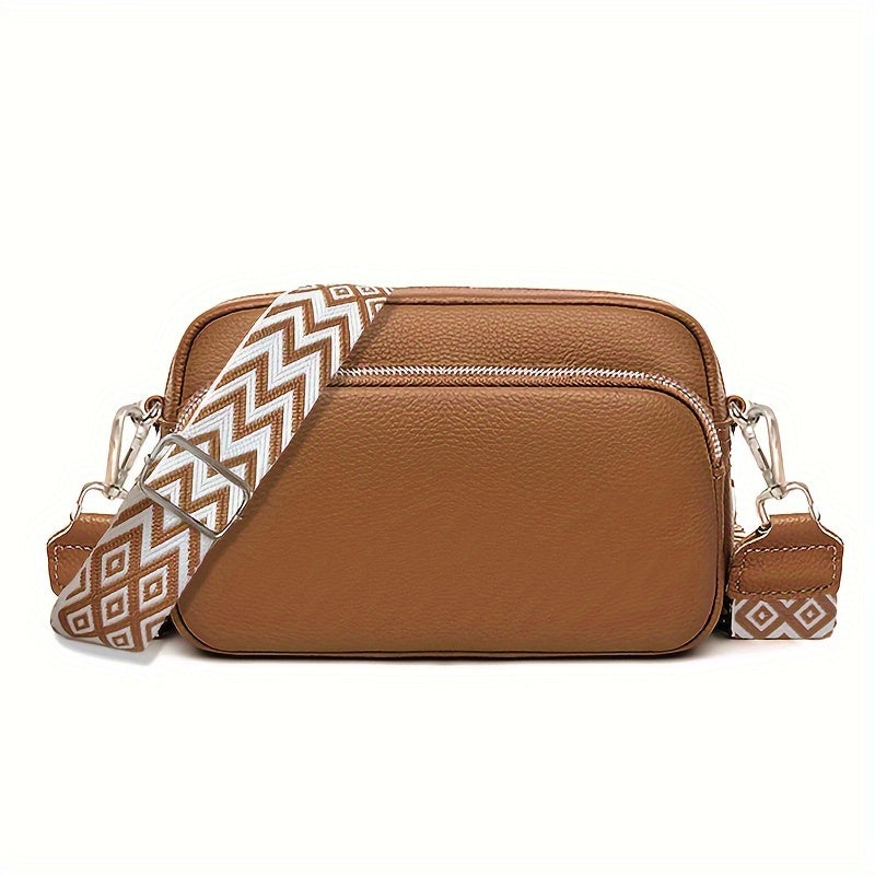 Fashionable Crossbody Bag for Women – Casual Shoulder Bag with Geometric Design