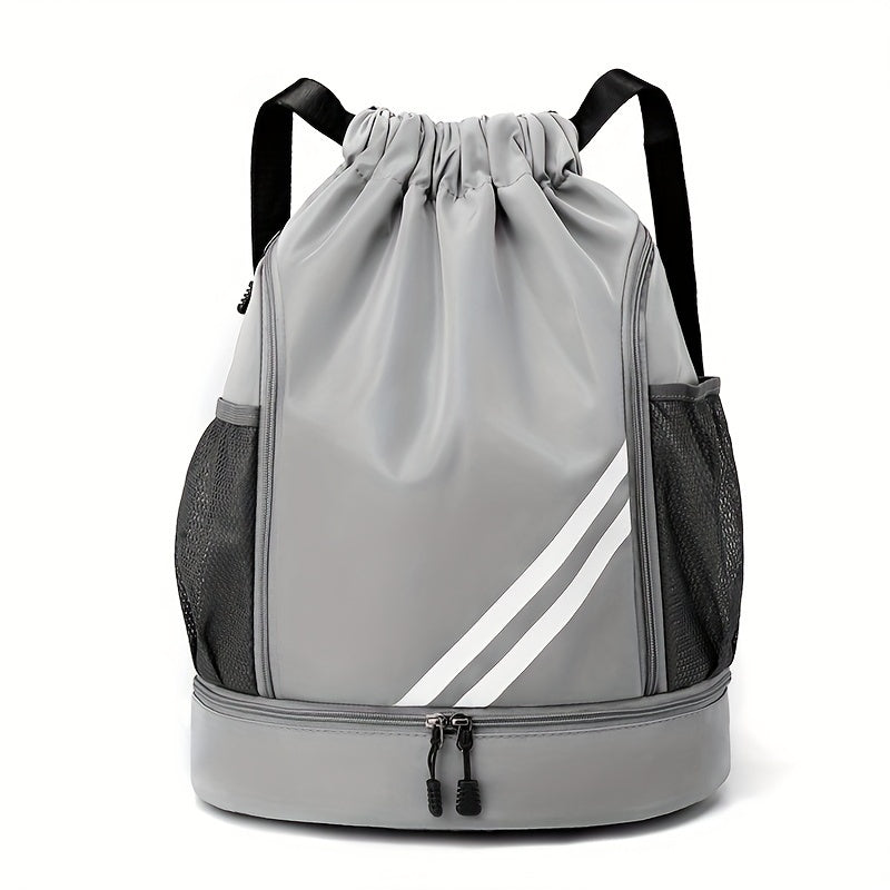 Stylish Nylon Gym Bag with Drawstring – Practical and Waterproof for Sports and Travel