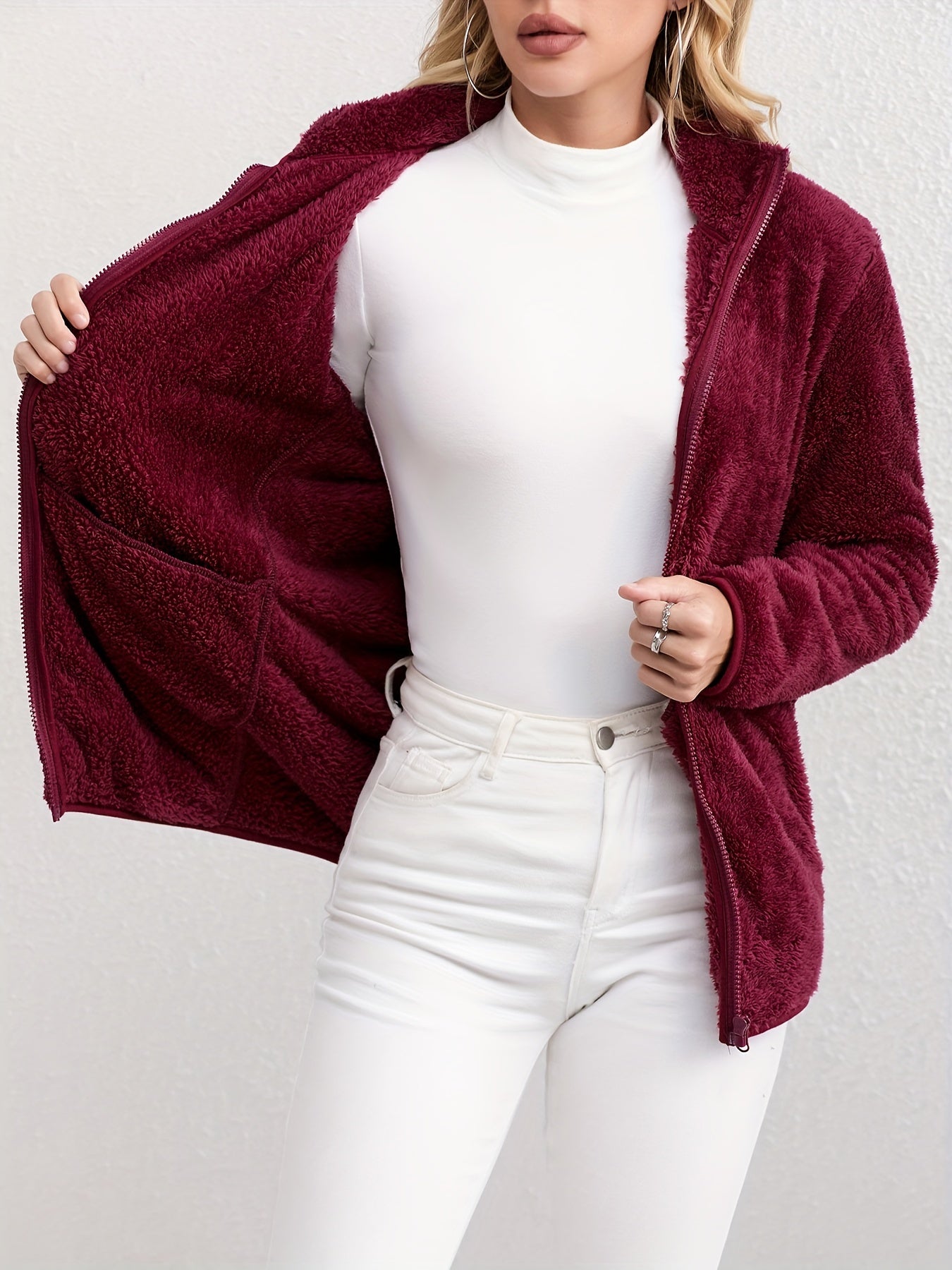 Sanne Teddy Fleece Jacket - Soft and Comfortable for Cold Days