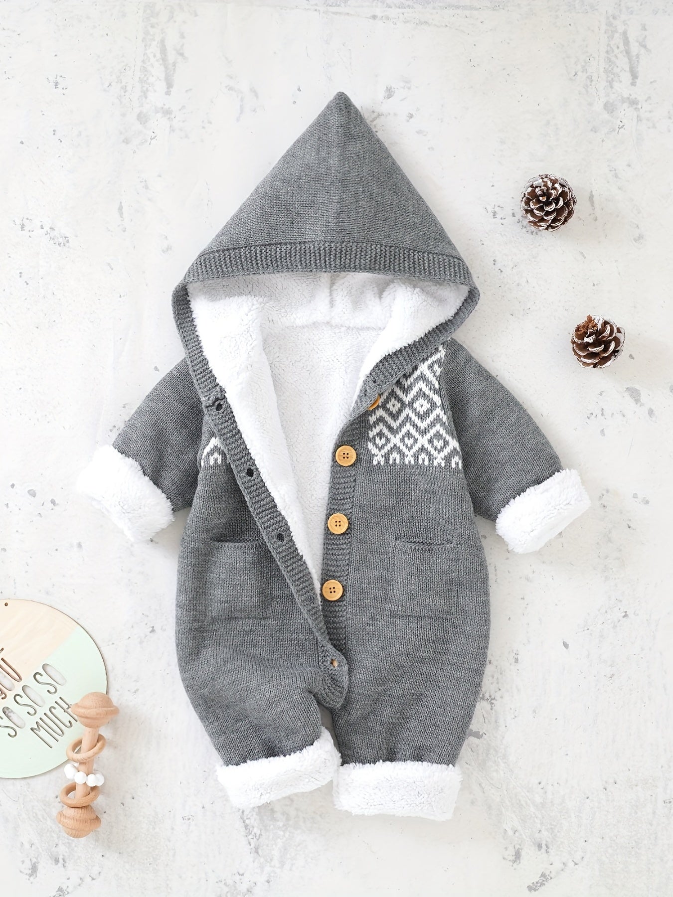 Cute Knitted Jumpsuit - For Warmth and Comfort