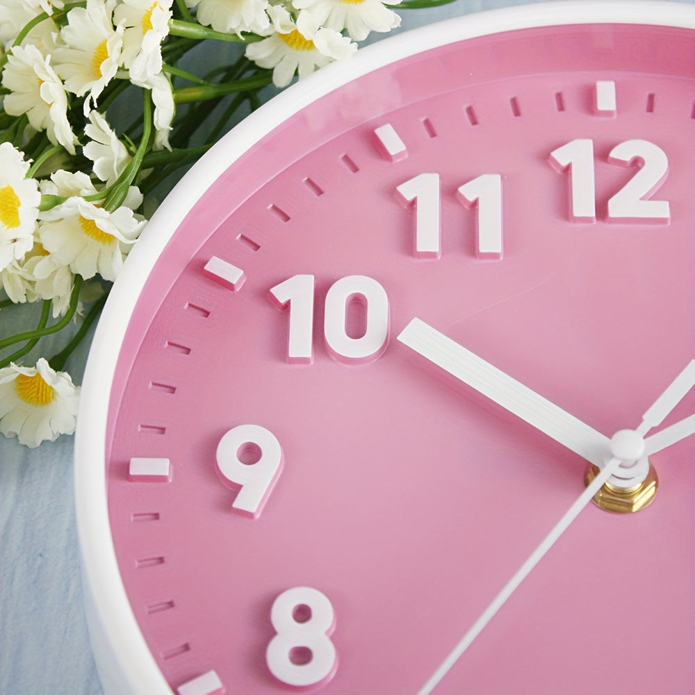 PinkTime Pink Wall Clock - Modern and Decorative for Any Room
