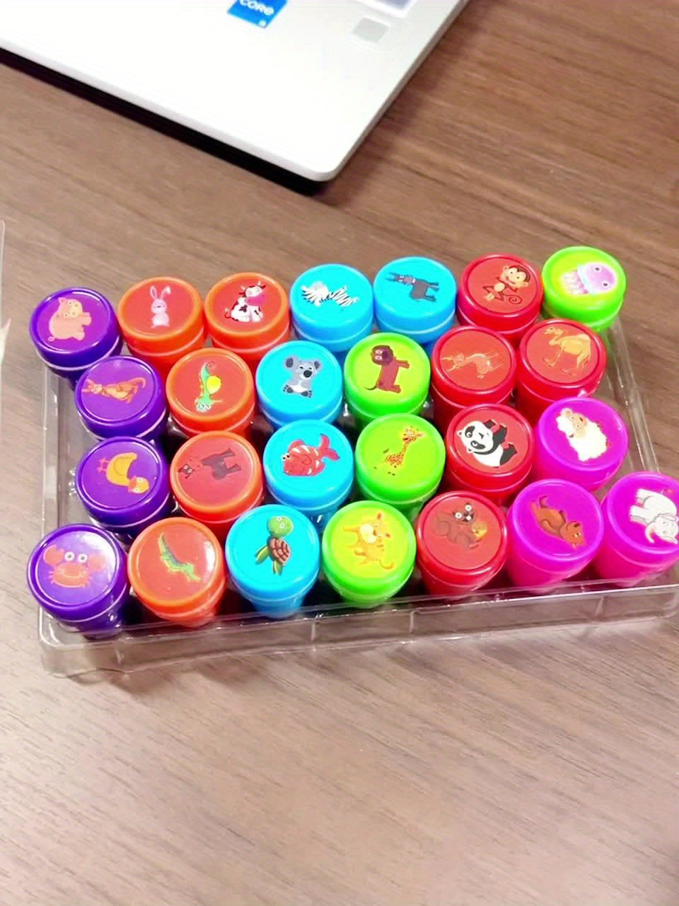 Colorful Animal Stamp Set – 26 Different Stamps for Creative Crafting and Education