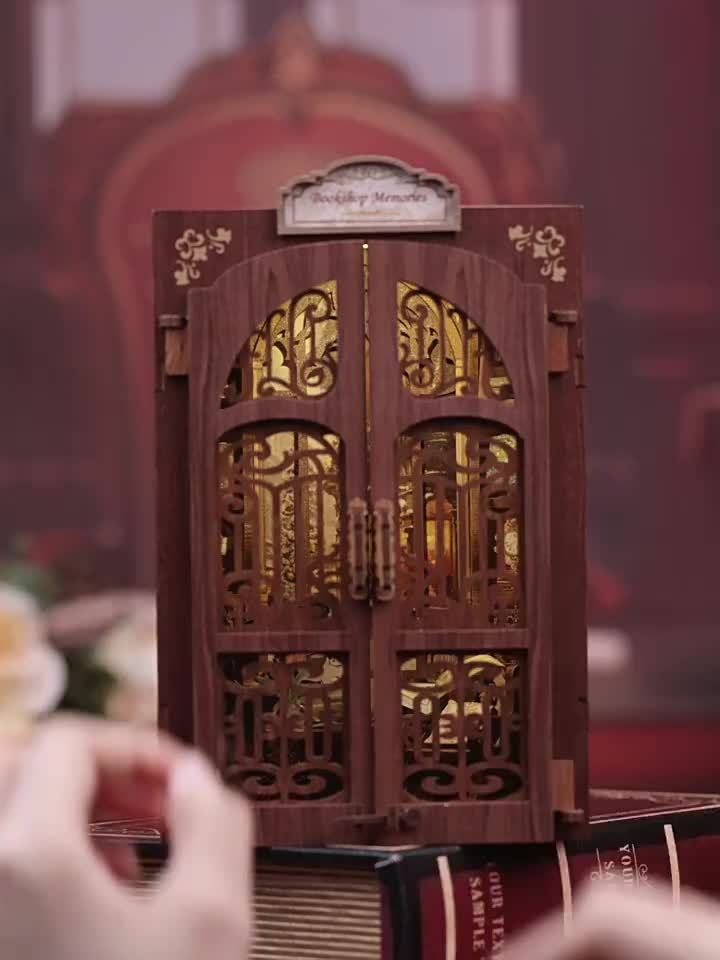 DIY Miniature Owl Bookstore – 3D Wooden Kit with Lighting for Creative Decoration