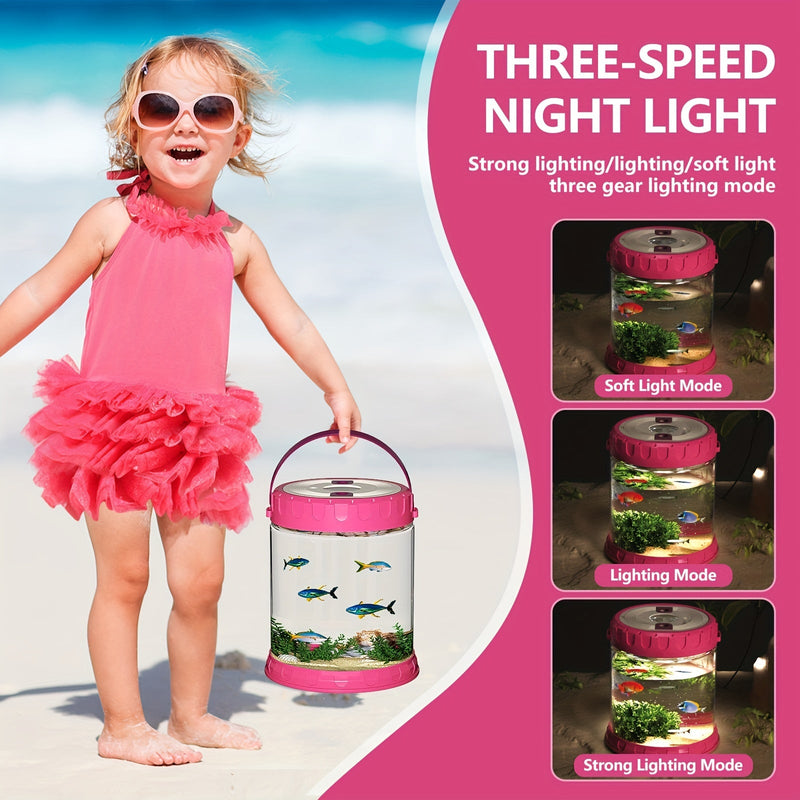 Beach Adventure Playset for Kids – Complete with Foldable Bucket, Shovel, and Net for Outdoor Exploration