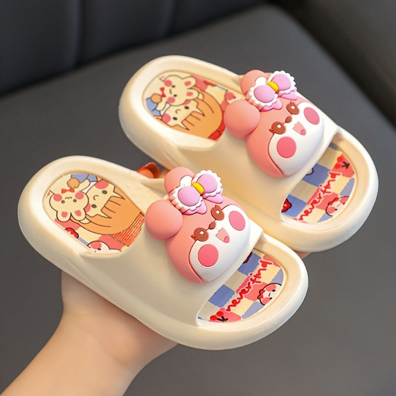 Youngster’s Cute Cartoon Slippers – Perfect for Kids, Suitable for Indoor and Bathroom Use