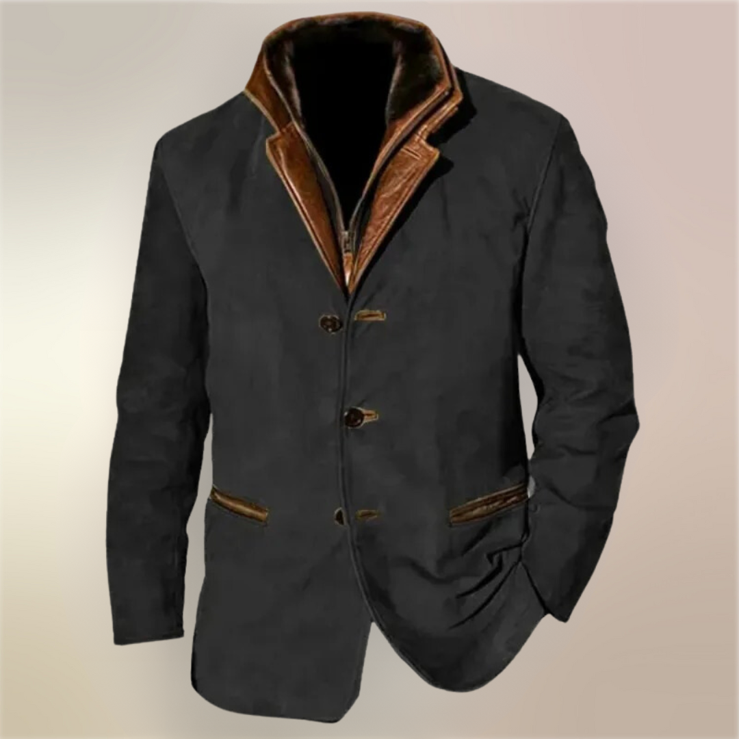 Luxury Suede Men's Jacket - Stylish and Refined Jacket for Any Occasion