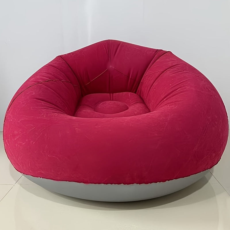 Soft Inflatable Lounge Chair – Relaxed and Compact for Indoor and Outdoor Use