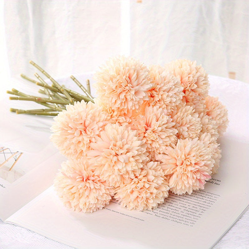Set of 5 Artificial Chrysanthemum Flowers – Realistic Floral Arrangements for Weddings and Home Decor