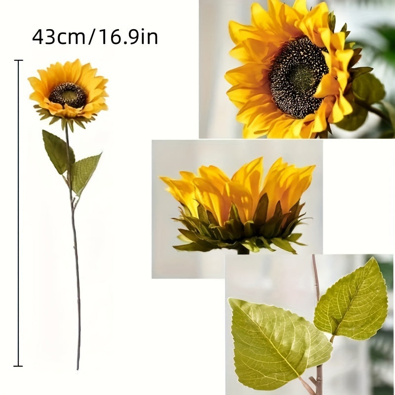 Set of 11 Vibrant Sunflowers – Perfect for Autumn, Weddings, and Garden Decoration