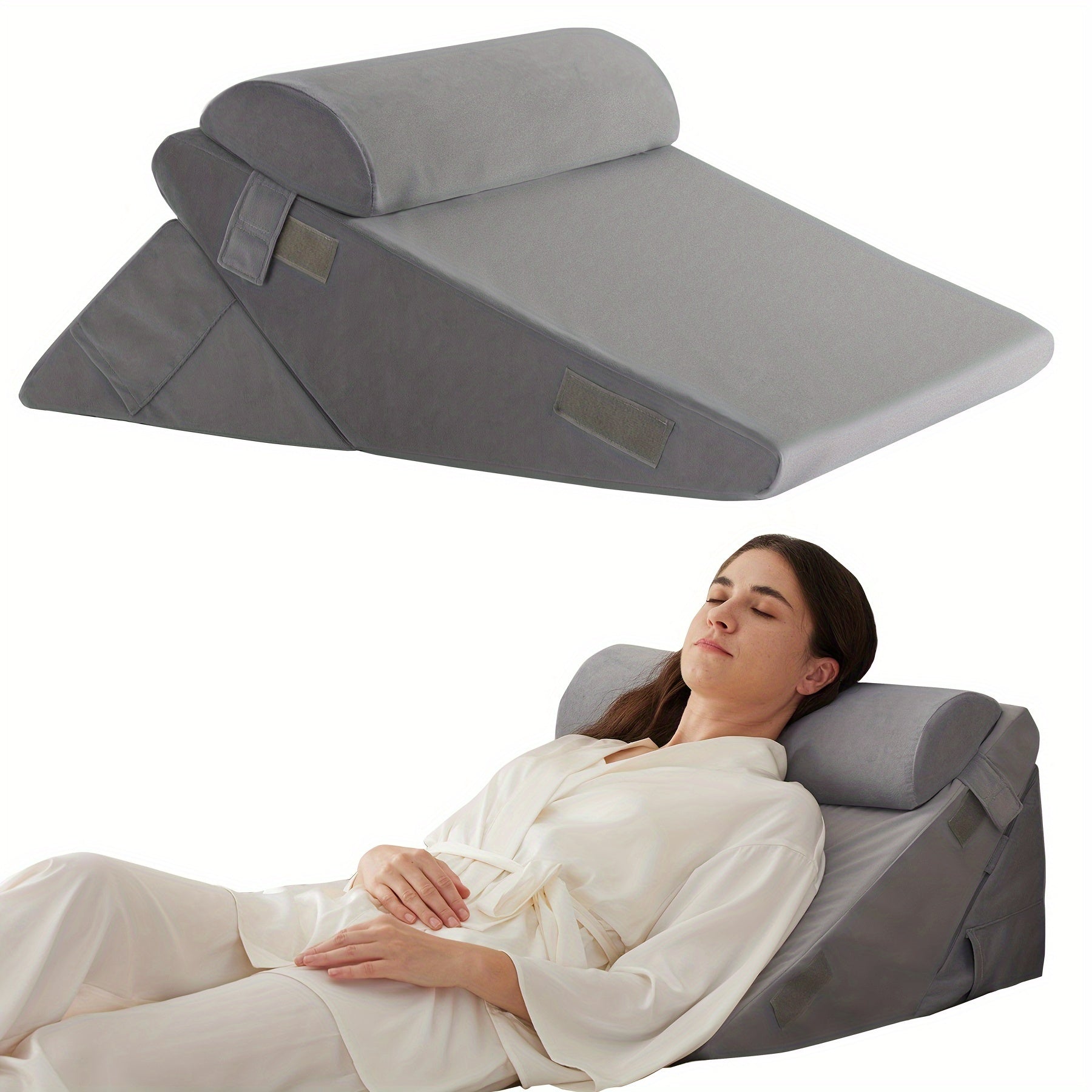 RelaxPlus Adjustable Bed Wedge Pillow – Comfort and Support for Recovery
