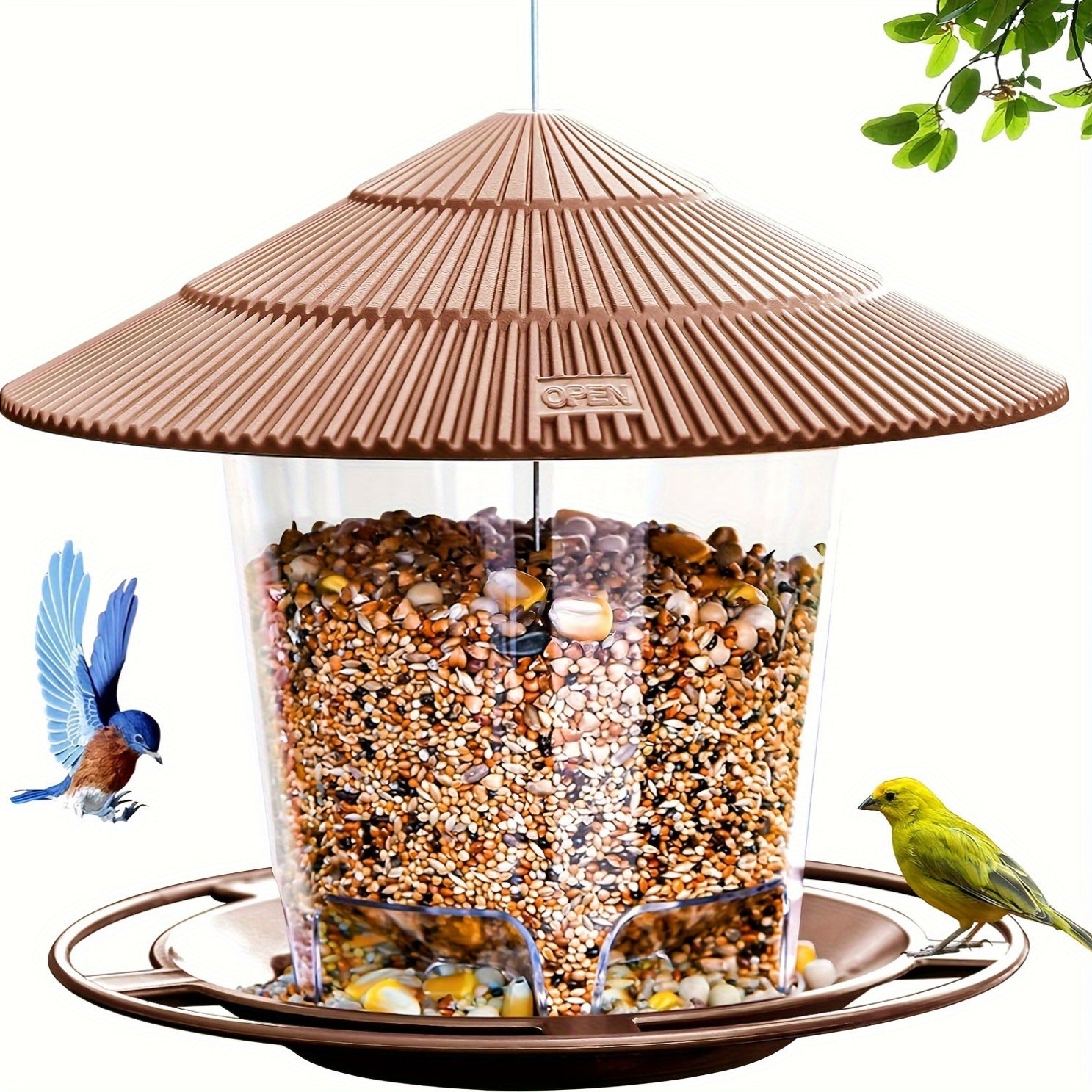 Mushroom-Shaped Bird Feeding Station – Handy and Decorative for Gardens and Outdoor Spaces