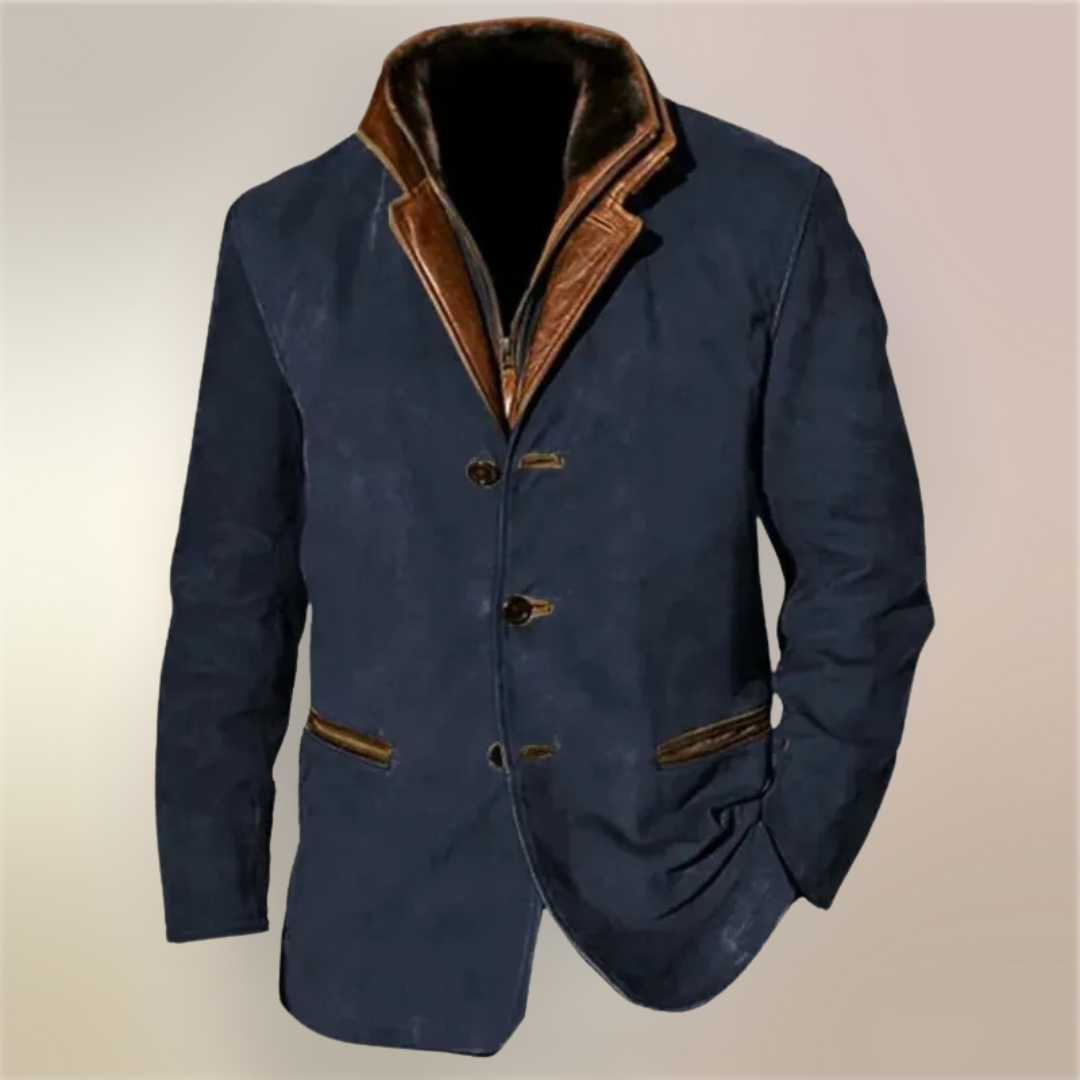 Luxury Suede Men's Jacket - Stylish and Refined Jacket for Any Occasion