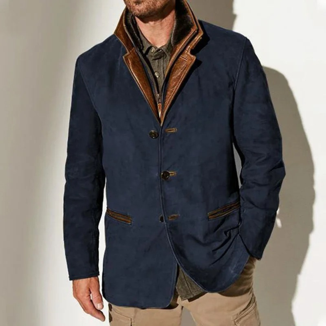 Luxury Suede Men's Jacket - Stylish and Refined Jacket for Any Occasion